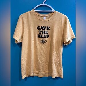 Yellow Save the Bees' T-Shirt Nature Inspired